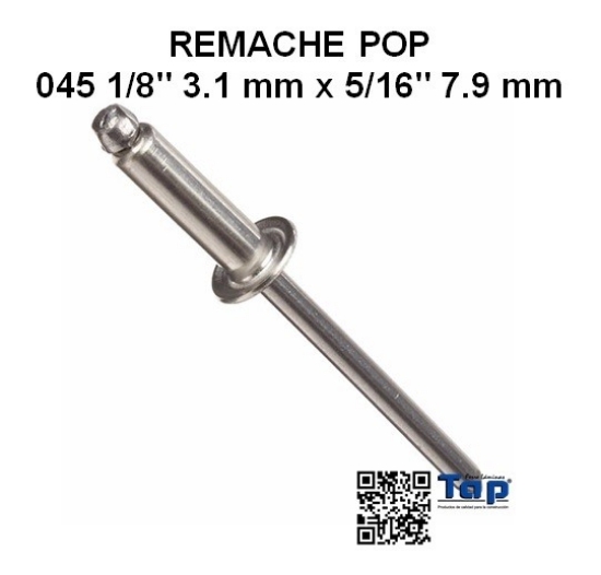 Imagen de REMACHE POP 045 1/8" 3.1 mm x 5/16" 7.9 mm