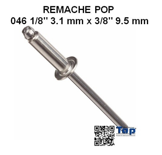 Imagen de REMACHE POP 046 1/8" 3.1 mm x 3/8" 9.5 mm