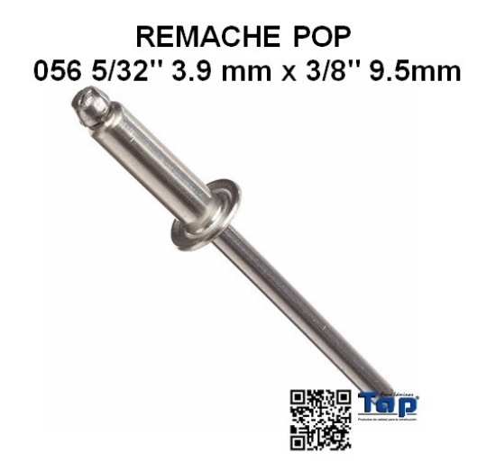 Imagen de REMACHE POP 056 5/32" 3.9 mm x 3/8" 9.5mm