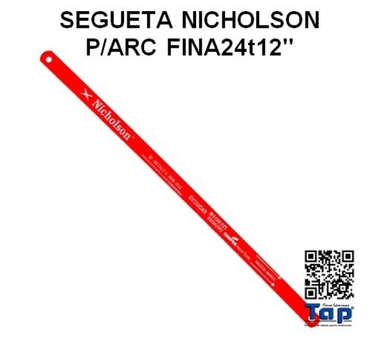 Imagen de SEGUETA NICHOLSON P/ARC FINA24t12"