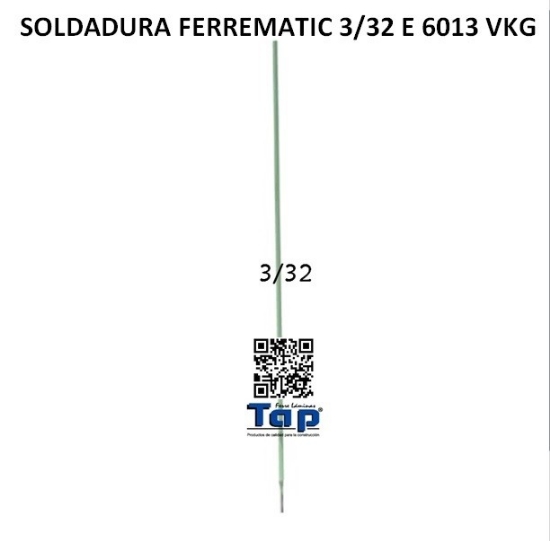 Imagen de SOLDADURA FERREMATIC 3/32 E 6013 VKG
