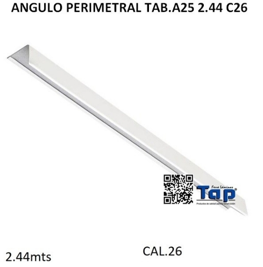 Imagen de ANGULO PERIMETRAL TAB.A25 2.44 C26