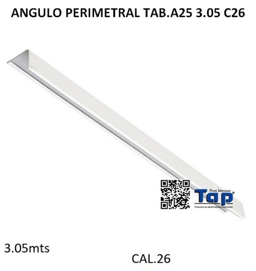 Imagen de ANGULO PERIMETRAL TAB.A25 3.05 C26