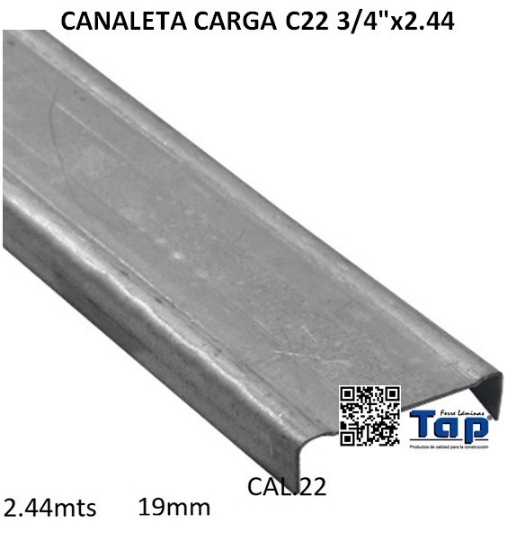 Imagen de CANALETA CARGA C22 3/4"x3.05