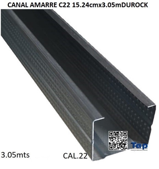 Imagen de CANAL AMARRE C22 15.24cmx3.05mDUROCK