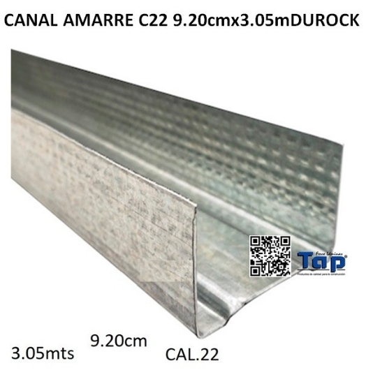 Imagen de CANAL AMARRE C22 9.20cmx3.05mDUROCK