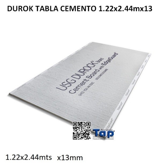 Imagen de DUROK TABLA CEMENTO 1.22X2.44mx13
