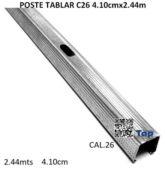 Imagen de POSTE TABLAR C26 4.10cmx2.44m