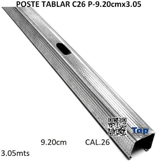 Imagen de POSTE TABLAR C26 P-9.20cmx3.05