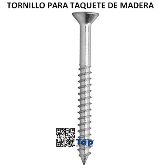 Imagen de TORNILLO PARA TAQUETE DE MADERA