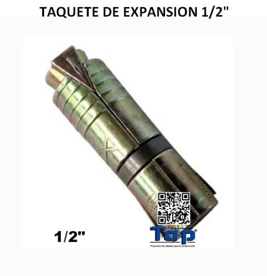 Imagen de TAQUETE DE EXPANSION 1/2"