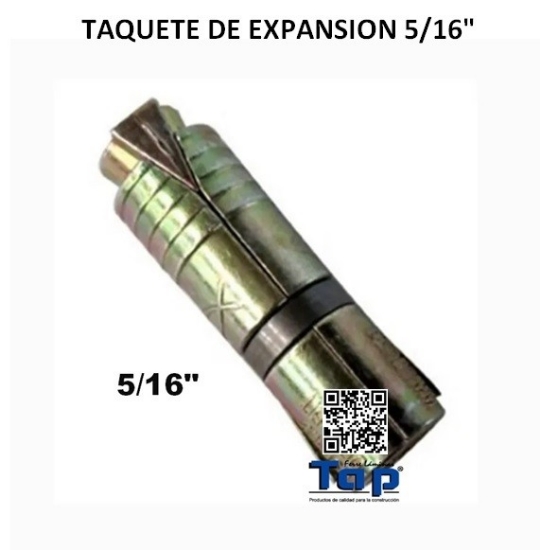 Imagen de TAQUETE DE EXPANSION 5/16"