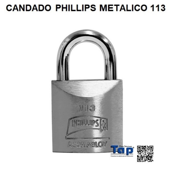 Imagen de CANDADO PHILLIPS METALICO 113