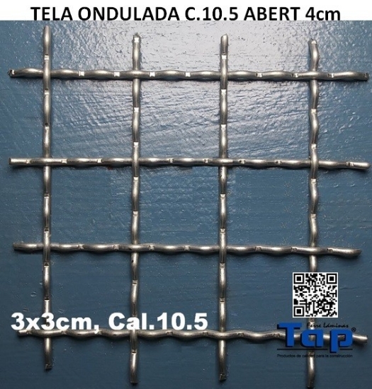 Imagen de TELA ONDULADA C.10.5 ABERT 4cm