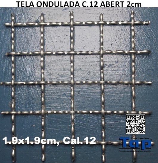 Imagen de TELA ONDULADA C.12 ABERT 2cm