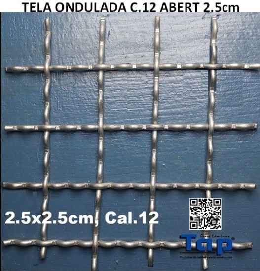 Imagen de TELA ONDULADA C.12 ABERT 2.5cm