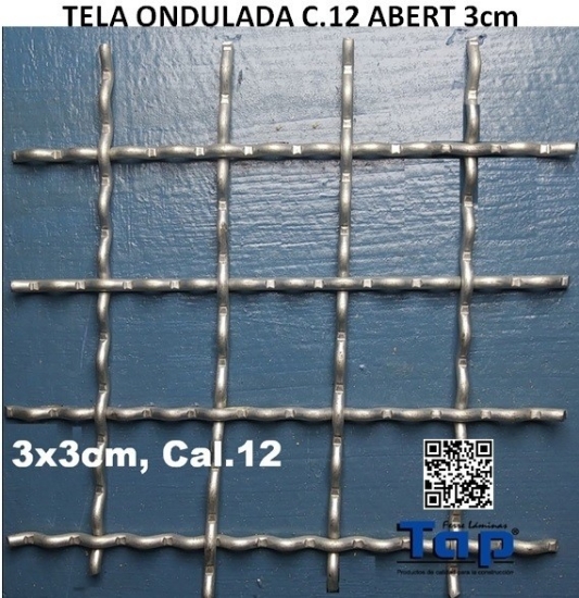 Imagen de TELA ONDULADA C.12 ABERT 3cm