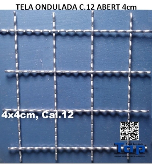 Imagen de TELA ONDULADA C.12 ABERT 4cm