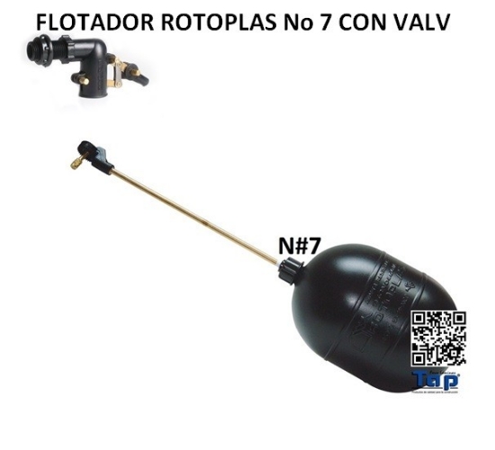 Imagen de FLOTADOR ROTOPLAS No 7 CON VALV