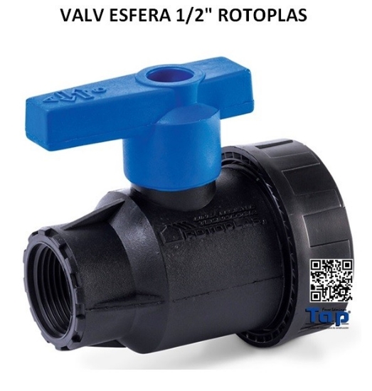 Imagen de VALV ESFERA 1/2" ROTOPLAS