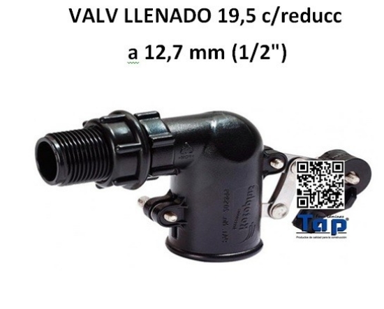 Imagen de VALV LLENADO 19,5 c/reducc a 12,7 mm (1/2")