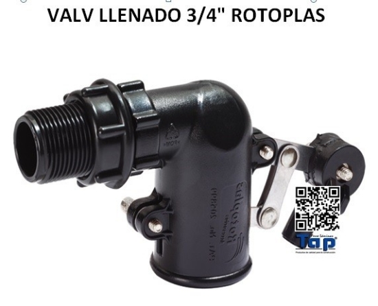 Imagen de VALV LLENADO 3/4" ROTOPLAS