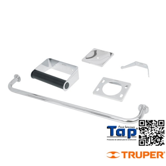 Imagen de ACC BAÑO ACERO INOXIDABLE FOSET JGO 5 PZA
