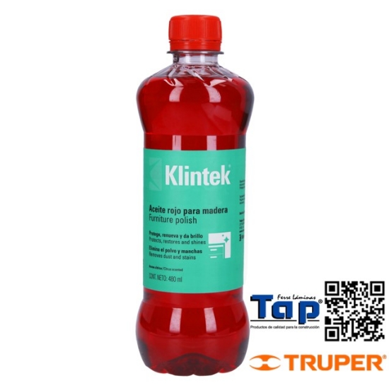 Imagen de ACEITE ROJO P MUEBLES 480 ML KLINTEK