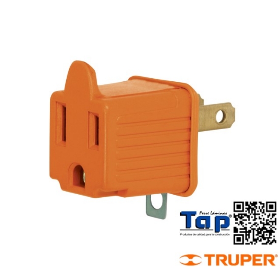 Imagen de ADAPTADOR  3 A 2 NARANJA A GRANEL VOLTECK