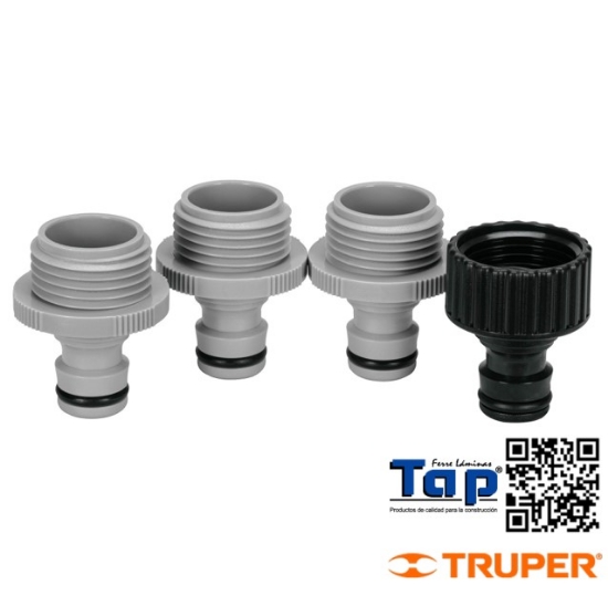 Imagen de ADAPTADOR DE ES P CONECTORES CLICK TRUPER SET 4