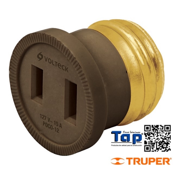 Imagen de ADAPTADOR DE PORTALAMP A CONTACTO VOLTECK