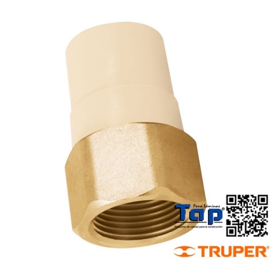 Imagen de ADAPTADOR HEMBRA CPVC 025 1" C INSERTO METALICO FOSET