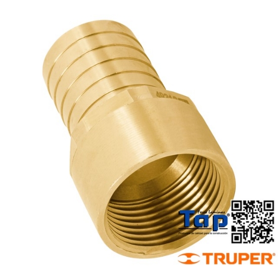 Imagen de ADAPTADOR HEMBRA LATON 025 1" P POLIDUCTO FOSET