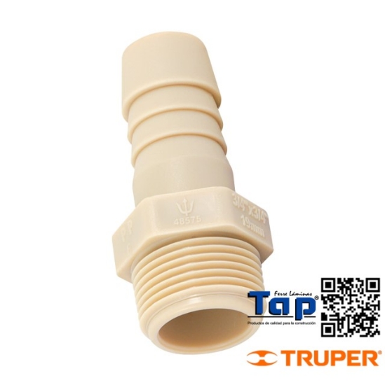 Imagen de ADAPTADOR INSERCION ROSCA EXTERIOR 019 3/4"X019 3/4" FOSET