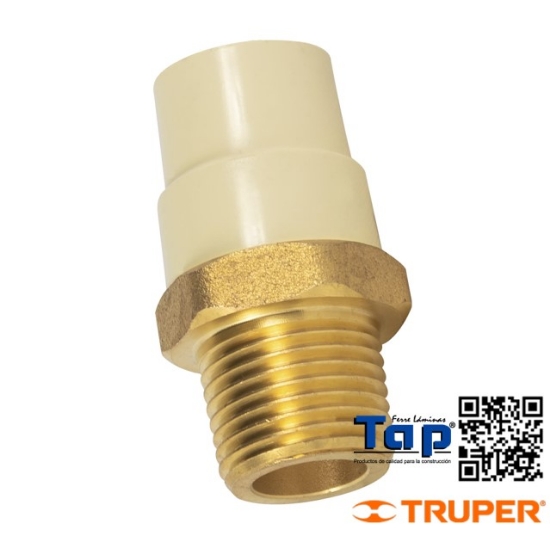 Imagen de ADAPTADOR MACHO CPVC 013 1/2" C INSERTO METALICO FOSET