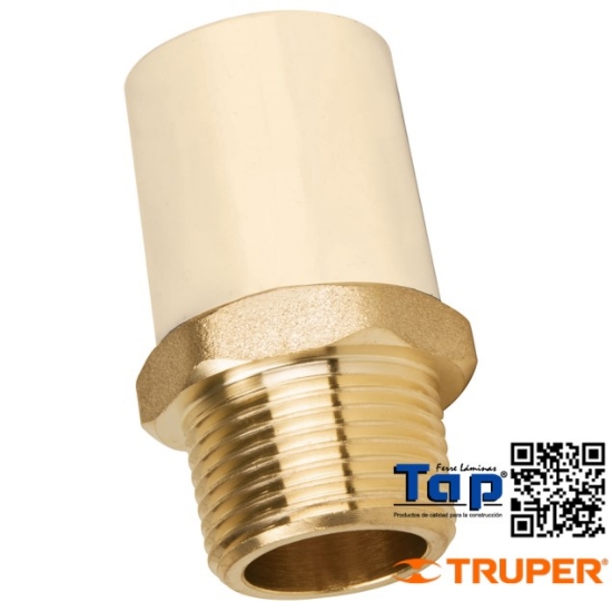 Imagen de ADAPTADOR MACHO CPVC 019 3/4" C INSERTO METALICO FOSET