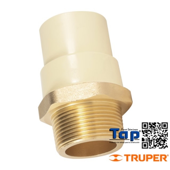 Imagen de ADAPTADOR MACHO CPVC 031 1-1/4" C INSERTO METALICO FOSET