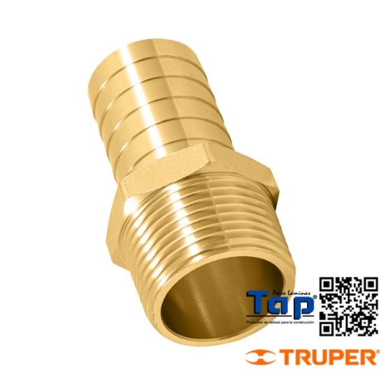 Imagen de ADAPTADOR MACHO LATON 019 3/4" P POLIDUCTO FOSET