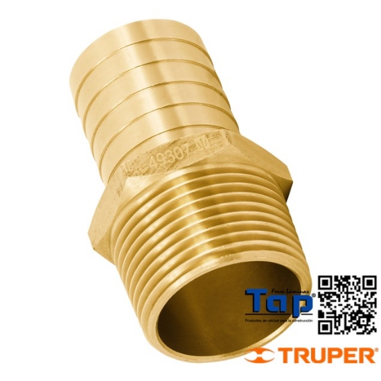 Imagen de ADAPTADOR MACHO LATON 025 1" P POLIDUCTO FOSET