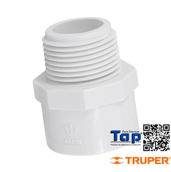 Imagen de ADAPTADOR MACHO PVC 019 3/4" FOSET