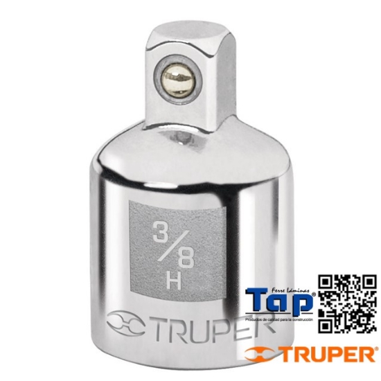 Imagen de ADAPTADOR P MATRACA DE CUA. 009 3/8" A CUA. 006 1/4" TRUPER