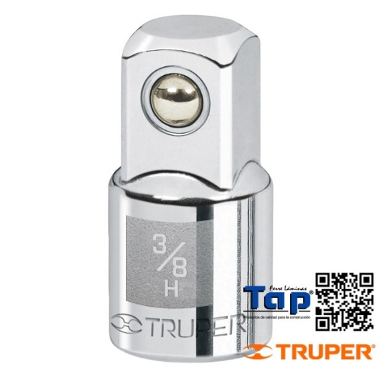Imagen de ADAPTADOR P MATRACA DE CUA. 009 3/8" A CUA. 013 1/2" TRUPER