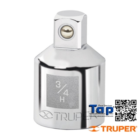 Imagen de ADAPTADOR P MATRACA DE CUA. 019 3/4" A CUA. 013 1/2" TRUPER