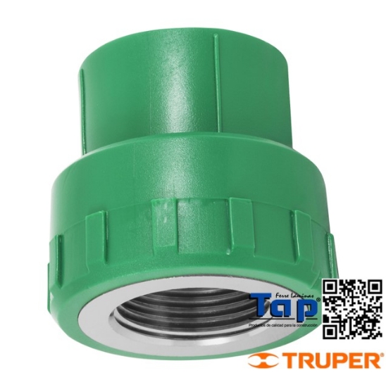 Imagen de ADAPTADOR PPR 025 1" HEMBRA C INSERTO METALICO FOSET