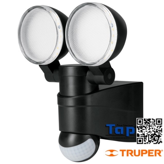 Imagen de ARBOTANTE LED 12 W NEGRO C SENSOR DE MOVIMIENTO VOLTECK