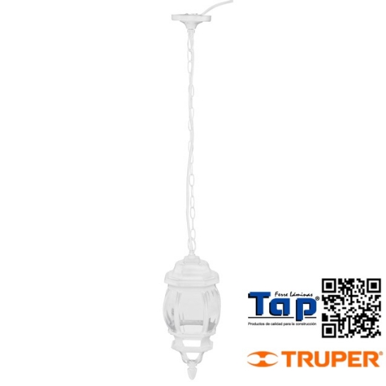 Imagen de ARBOTANTE TRADICIONAL COLGANTE BLANCO LAMP NO INCLUIDA