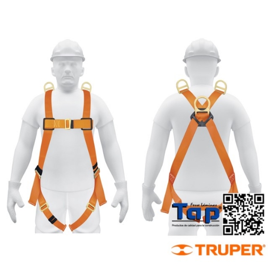 Imagen de ARNES DE CUERPO COMPLETO C 3 ANILLOS ANSI TRUPER