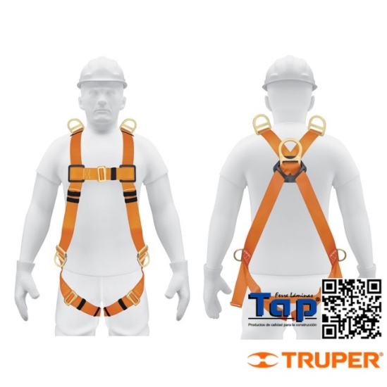 Imagen de ARNES DE CUERPO COMPLETO C 5 ANILLOS ANSI TRUPER