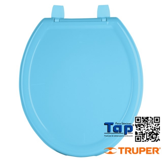 Imagen de ASIENTO LIGERO C TAPA P WC AZUL FOSET BASIC