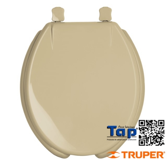 Imagen de ASIENTO REDONDO P WC ABIERTO BEIGE FOSET